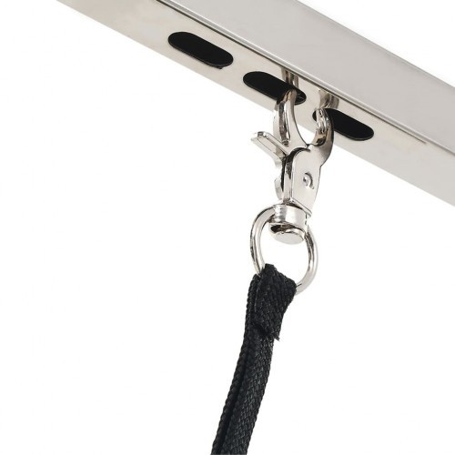 Mesa de tosa profissional elevada com um braço para cães.