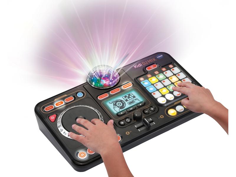 Vtech Musikplayer Kidi DJ Mix 10-in-1 DJ-Mischpult mit Launchpad, Jog-Wheel und vielen Effekten zum Bearbeiten der Musik