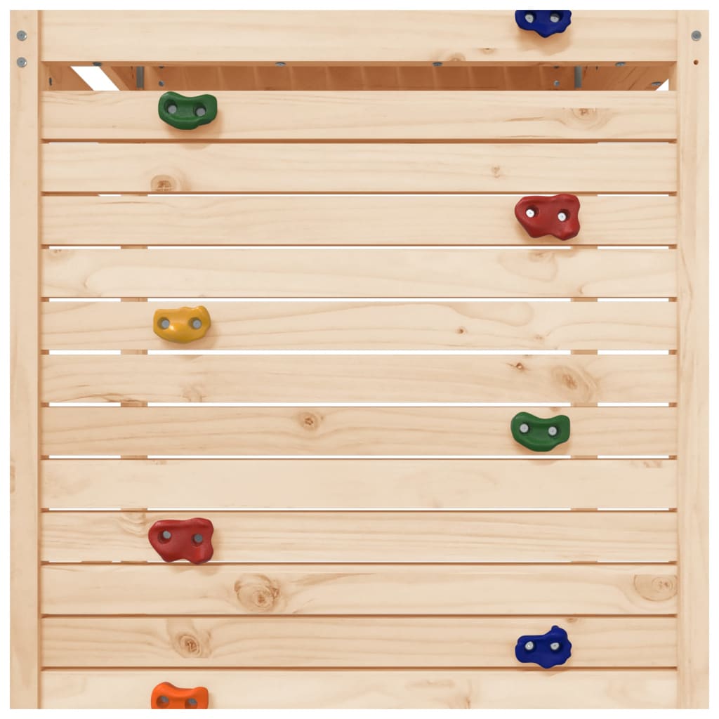Aire de jeux d'extérieur balançoires toboggan portiques robuste jeux jardin 53 x 267 x 207 cm bois de pin massif