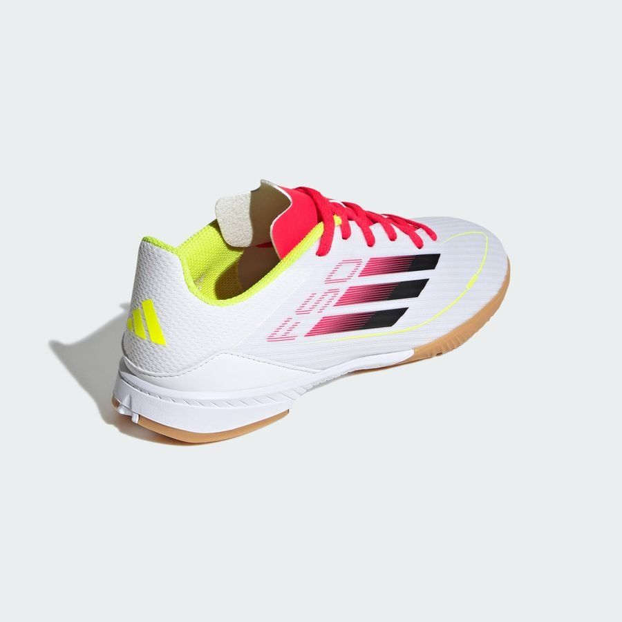 adidas F50 League IN Pure Victory - Blanc/Noir/Jaune Enfant