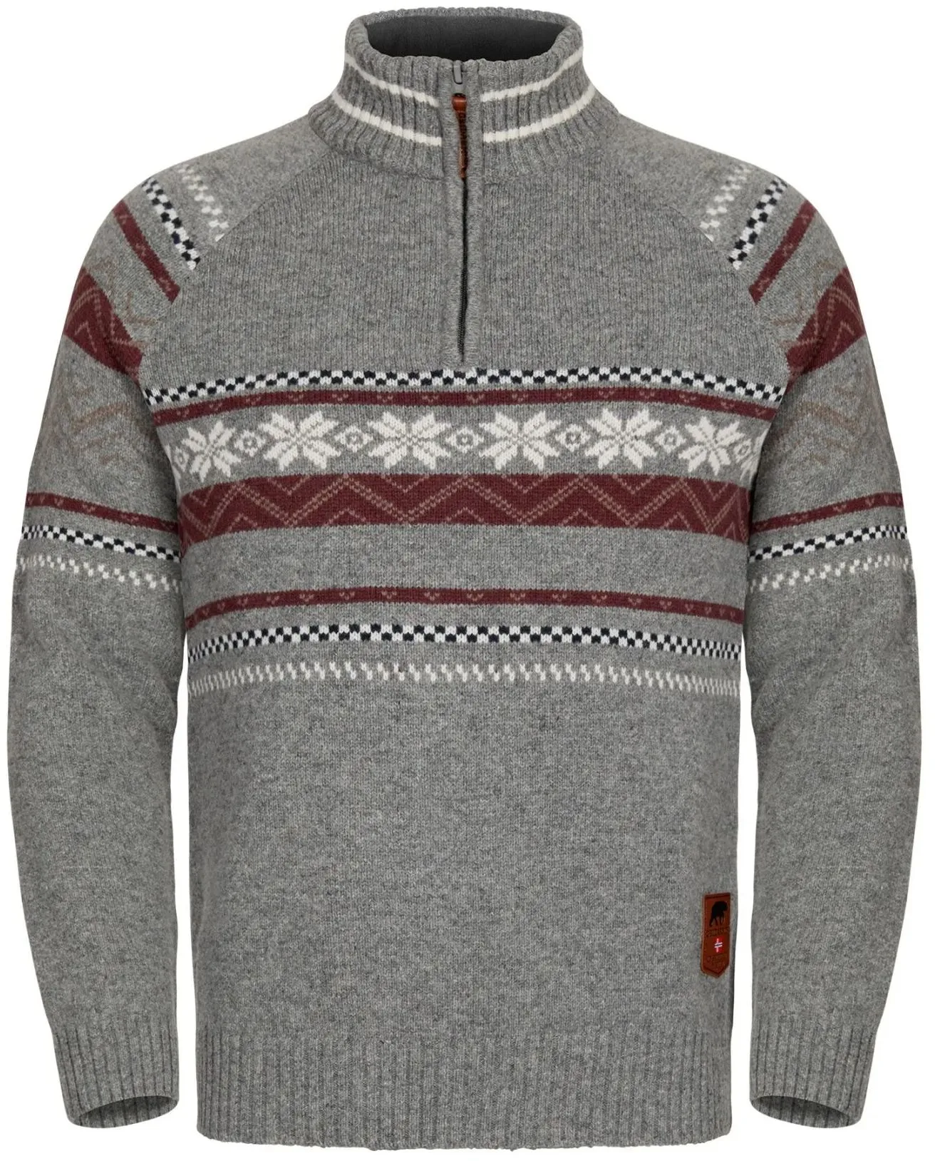 Gridarmor Snøstjerne Hz Ullgenser Men Grey Melange