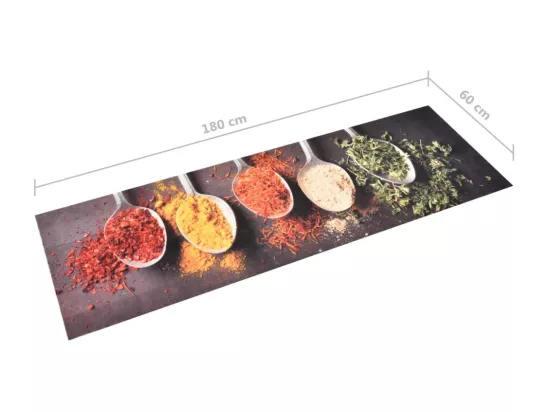 Tapis de cuisine lavable Cuillères 60x180 cm