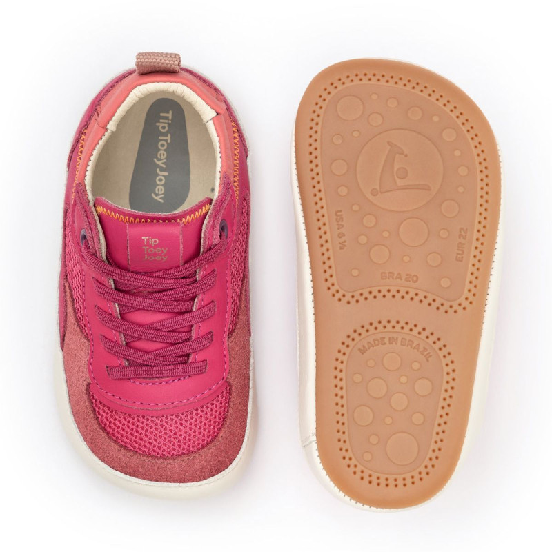 Tip Toey Joey Tip Toey Joey Primeiros Sneakers Step Cerejeira Pitaya Pink Coral Matte