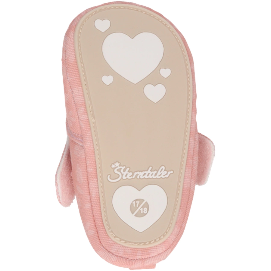 Sterntaler Babykrabbelschuh Blumen mattrosa