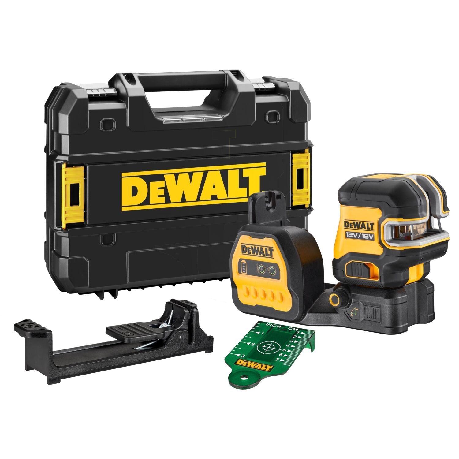 DeWALT DCE825NG18 Zelfnivellerende 5-punt   kruislijnlaser groen 12V/18V XR Basic Body in TSTAK