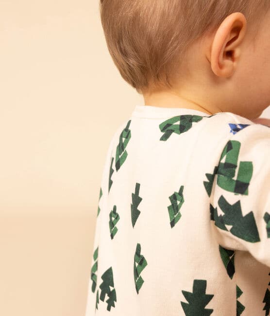 Pyjama bébé sapins en molleton