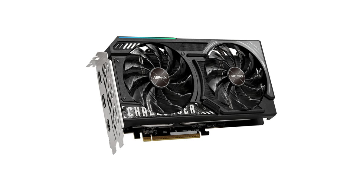 ASRockRadeon RX 9060 XT Challenger OC 16GB grafische kaart  (2x DisplayPort, 1x HDMI)