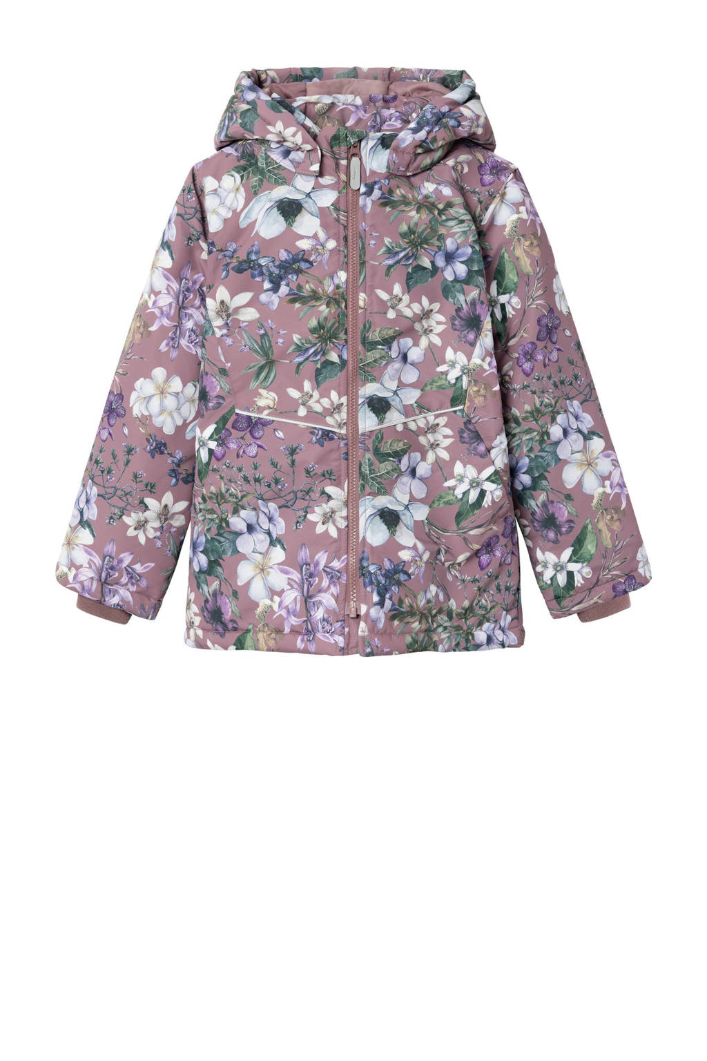 NAME IT gebloemdetussenjas NKFMAXI lila/multicolor