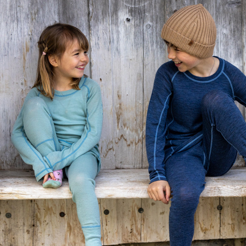 Kinder Merlin Thermounterhose blue surf