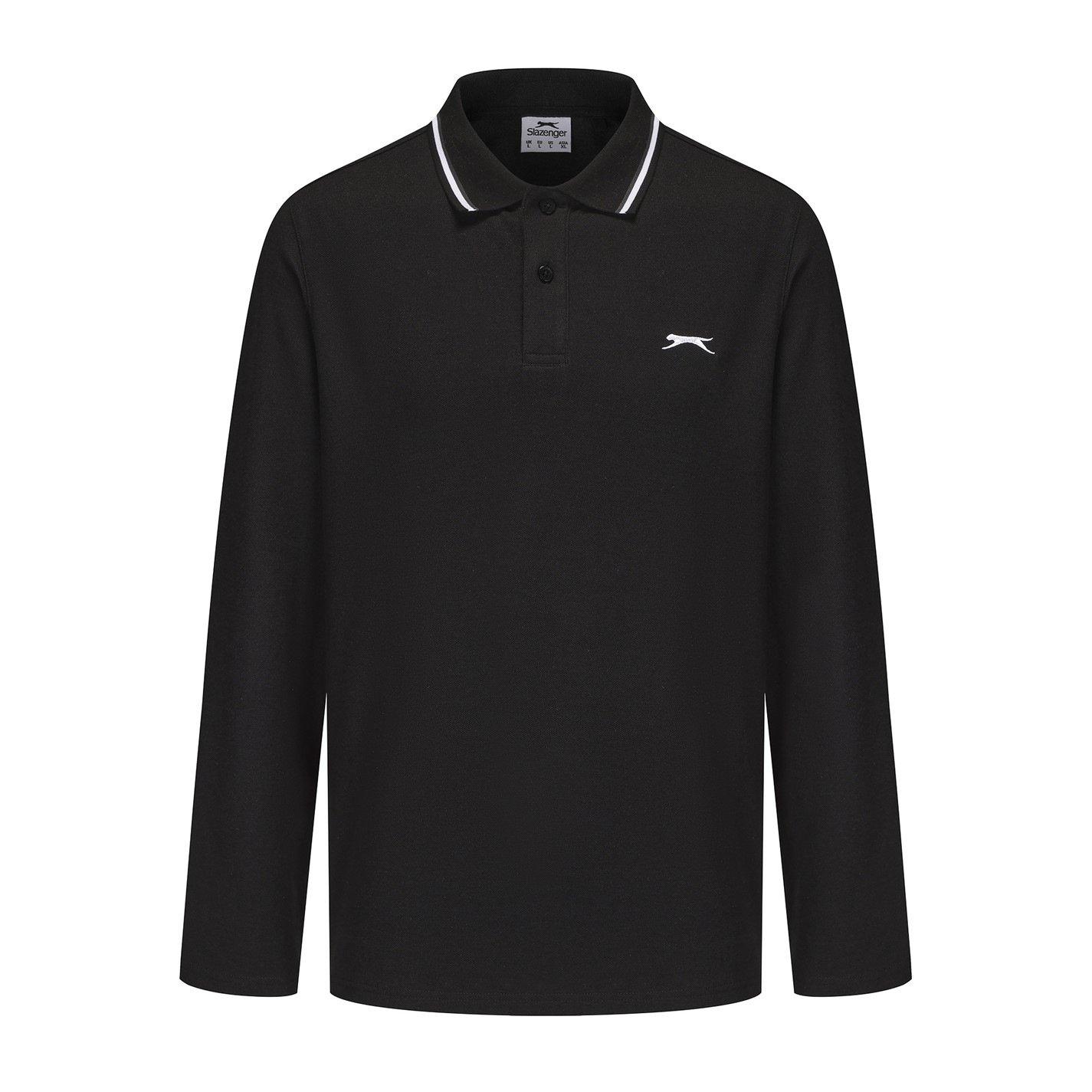 Slazenger Long Sleeve Tipped Polo Men