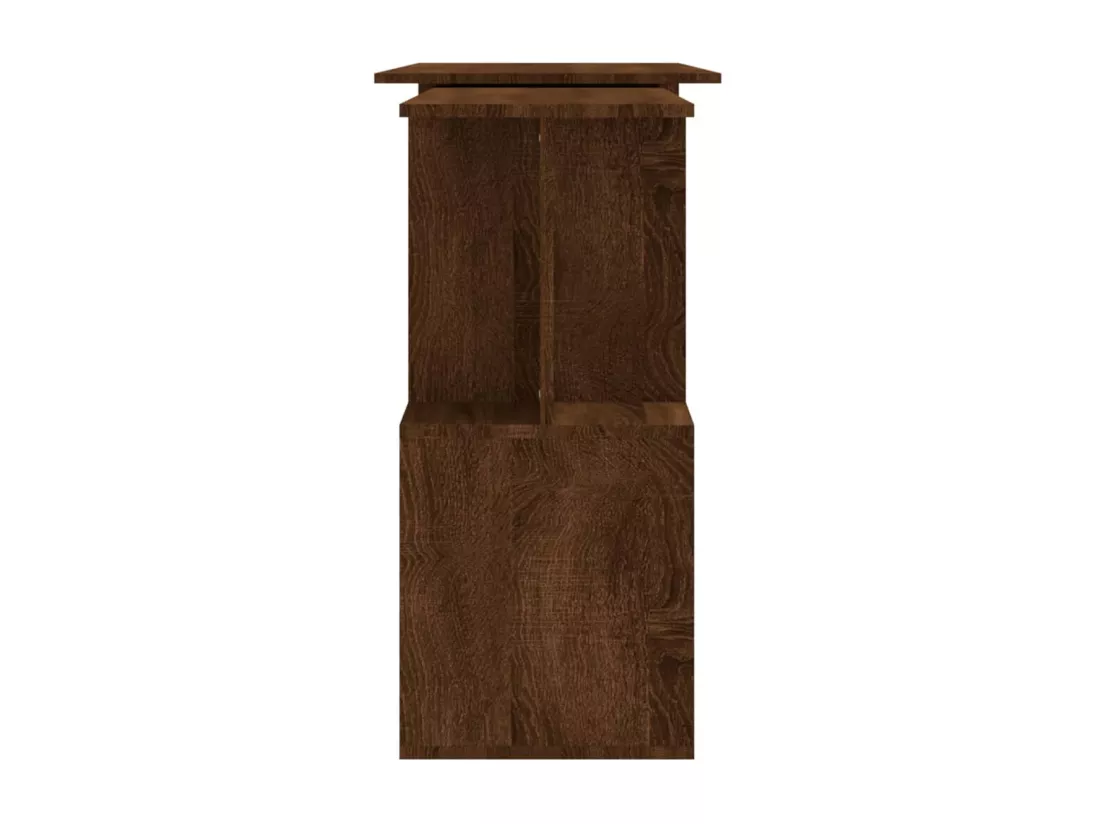 Bureau d'angle Chêne marron 200x50x76 cm Bois d'ingénierie