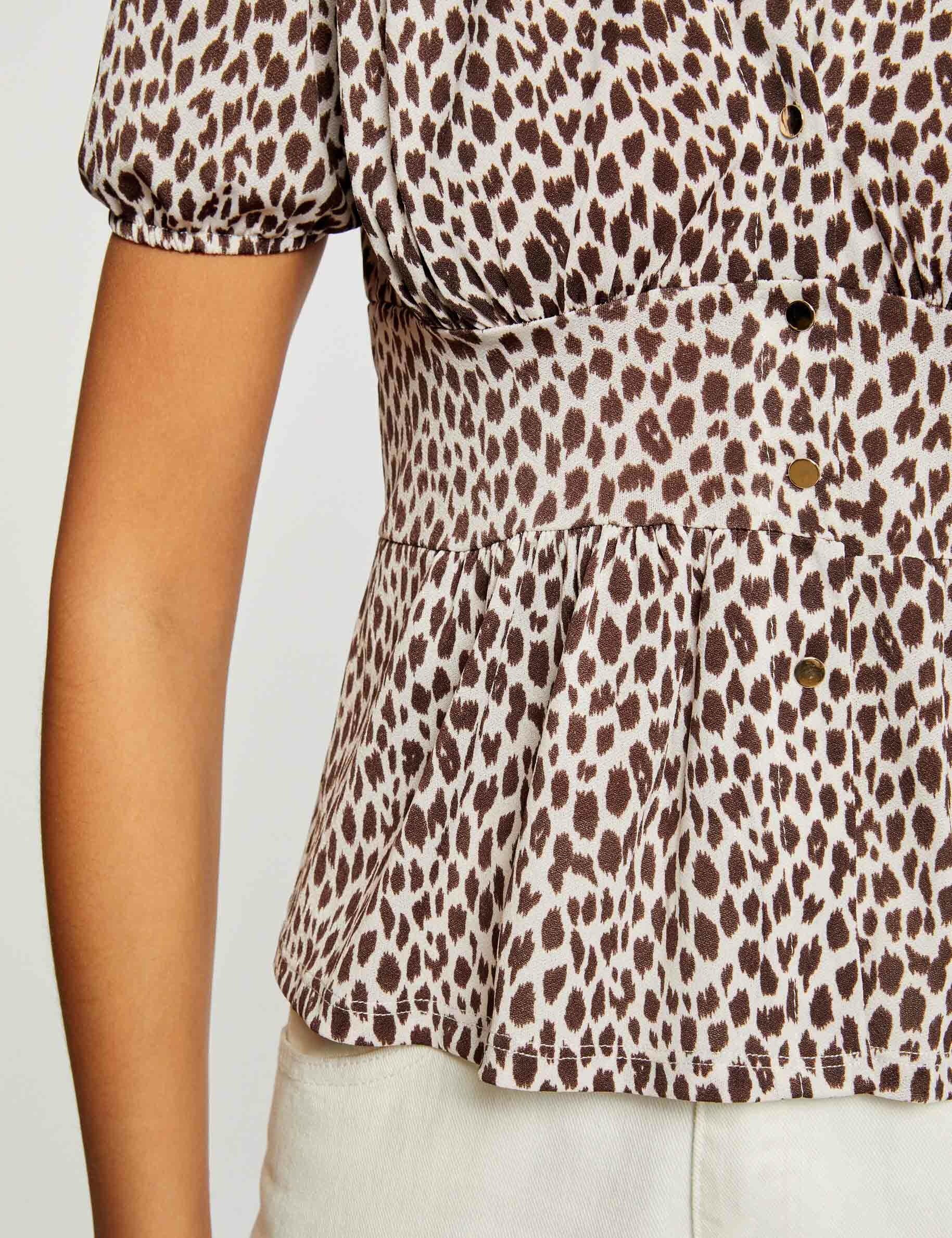 T-shirt manches courtes imprimé multico femme - multico