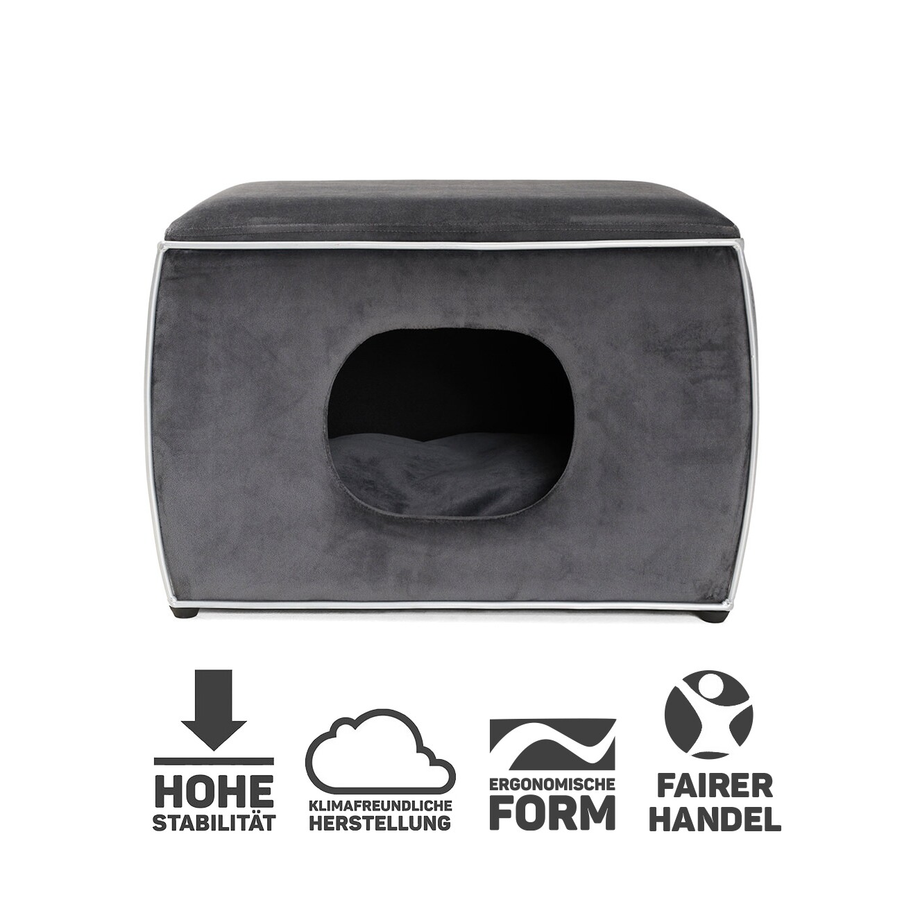 Canadian Cat Company Hundehöhle Nelson grau