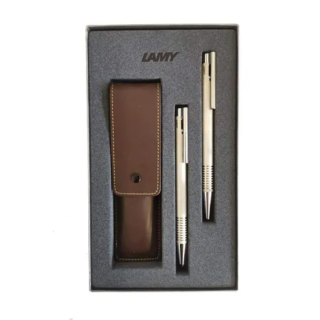 LAMY Schreibset mit braunem Etui