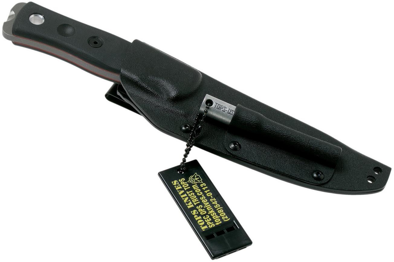TOPS Knives B.O.B. Fieldcraft 154CM Black G10 BROS-154-BLK10