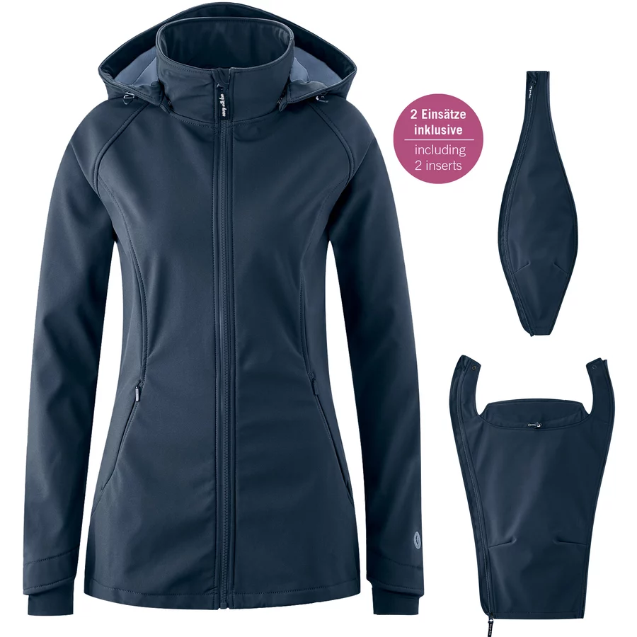 mamalila Softshell-Tragejacke Allrounder navy