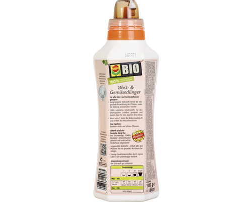 COMPO BIO 1 L vloeibare meststof voor fruit en groenten