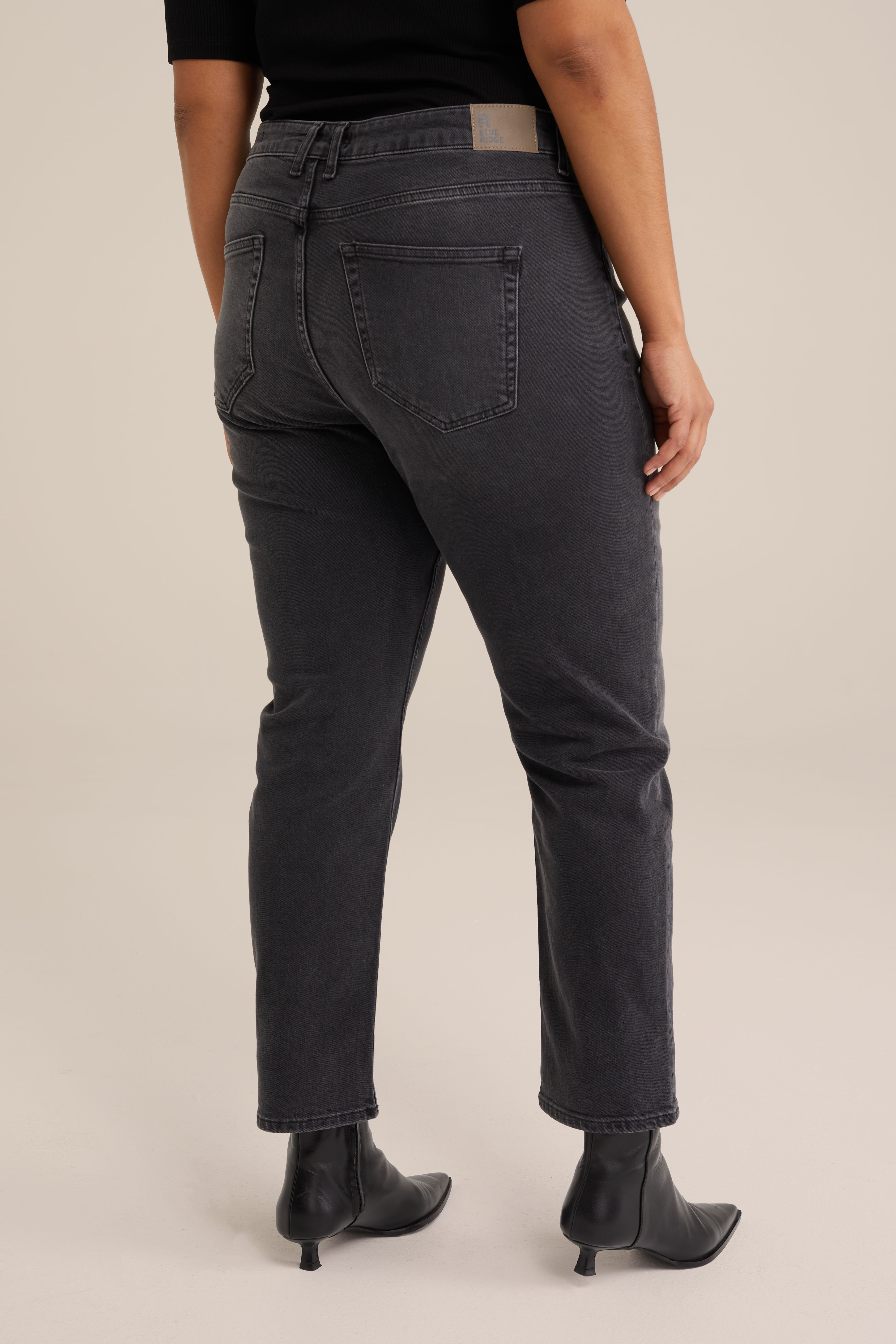 boyfriend jeans - Curve Blue Ridge Donkergrijs