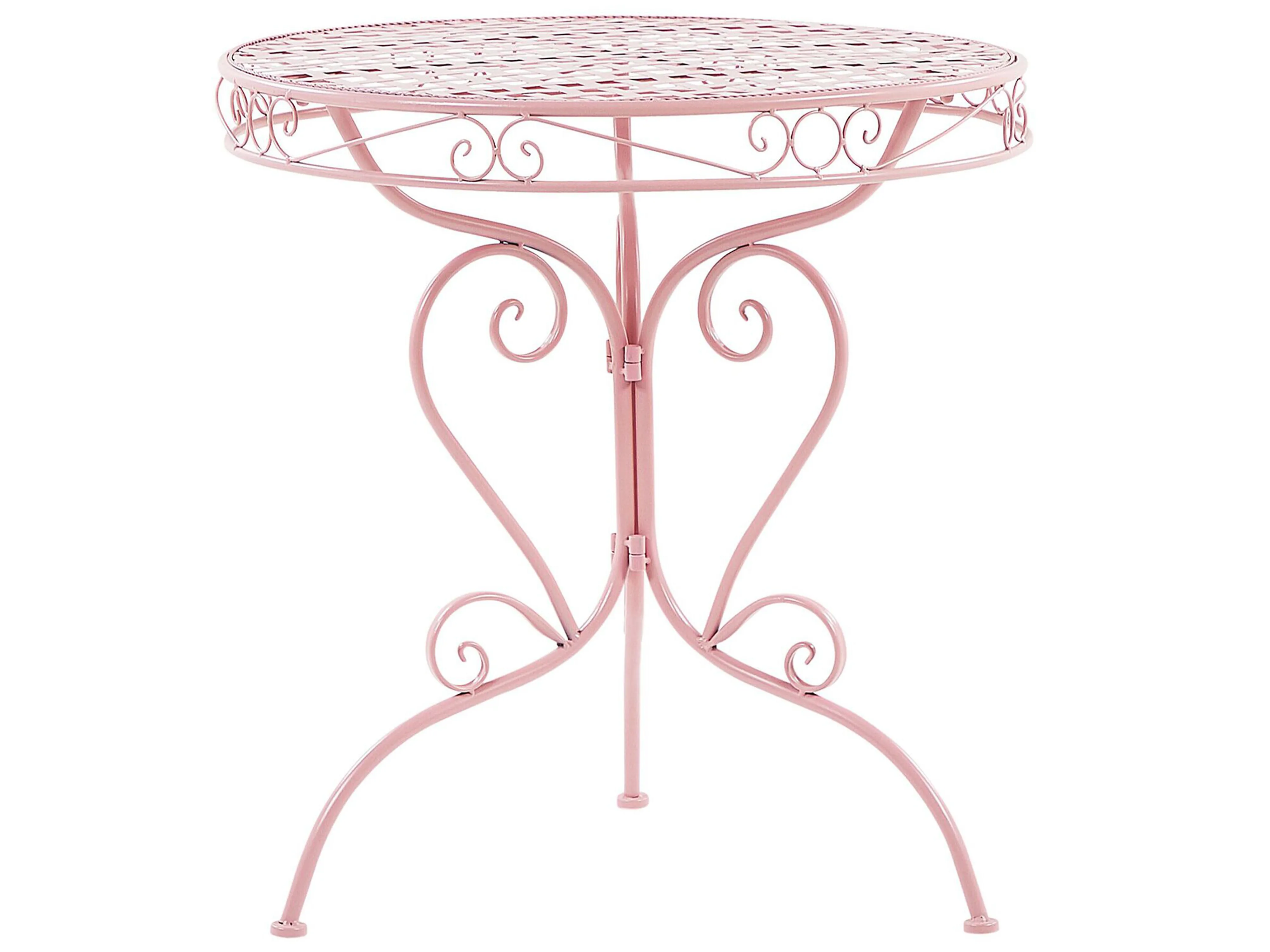 Bistrotafel ALBINIA 70 cm 70 cm Metaal Roze