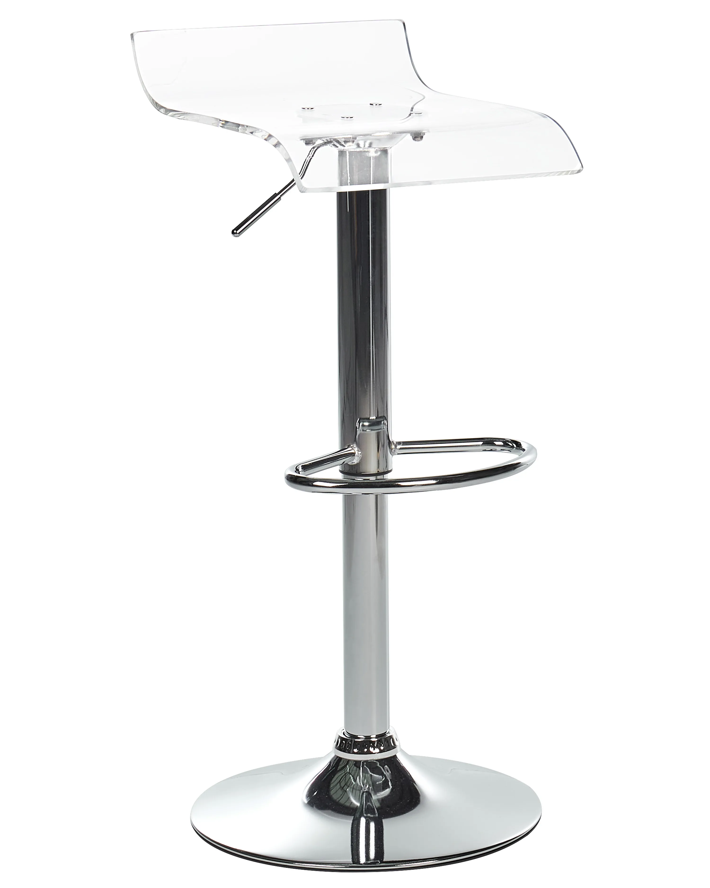 Set van 2 barstoelen NEUM draaibaar Transparant