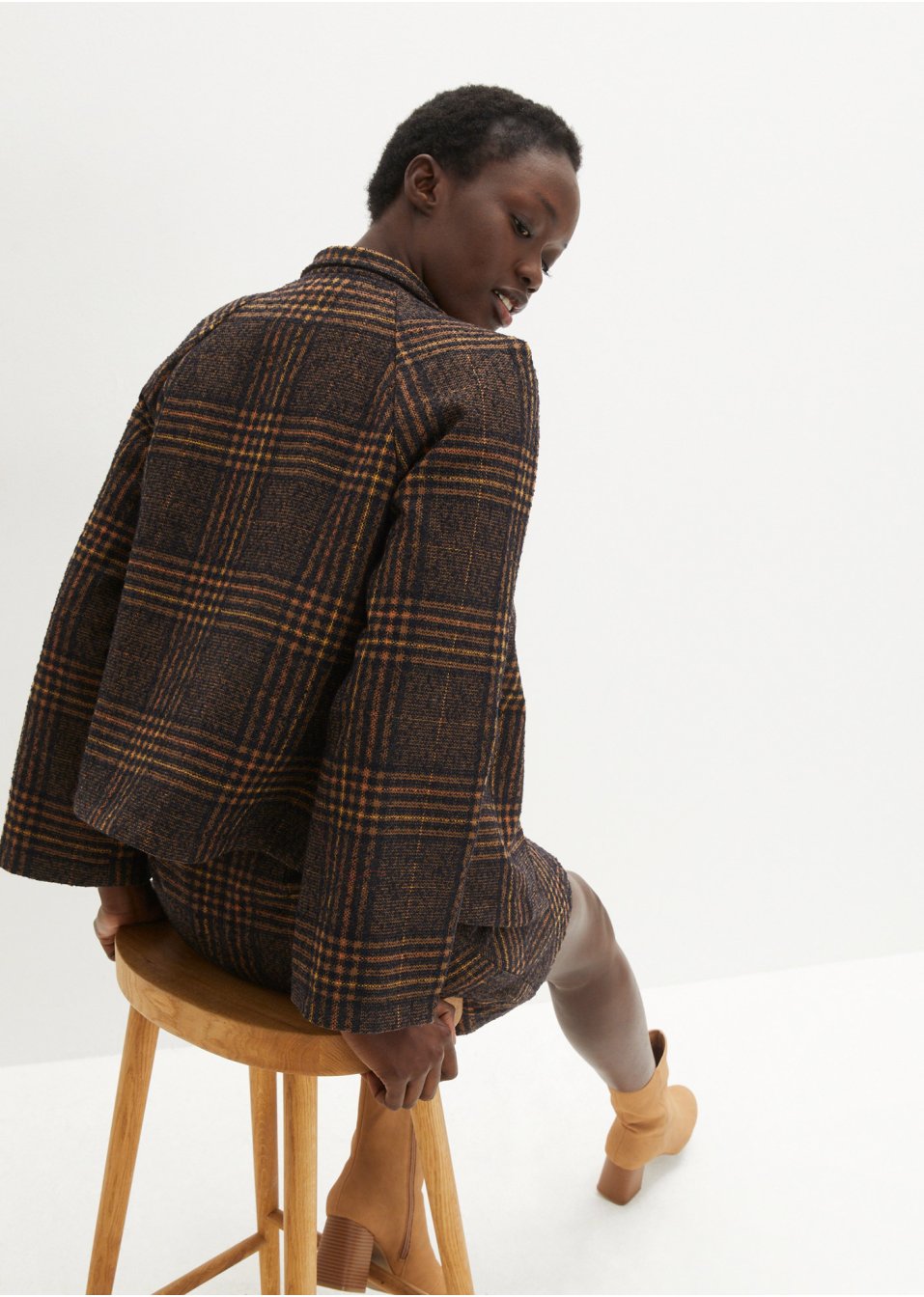 Veste courte imitation laine