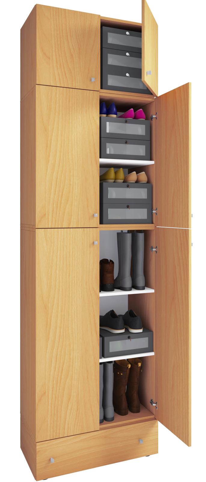 Mehrzweckschrank LONA XXL - Buche - Holz - 240 cm
