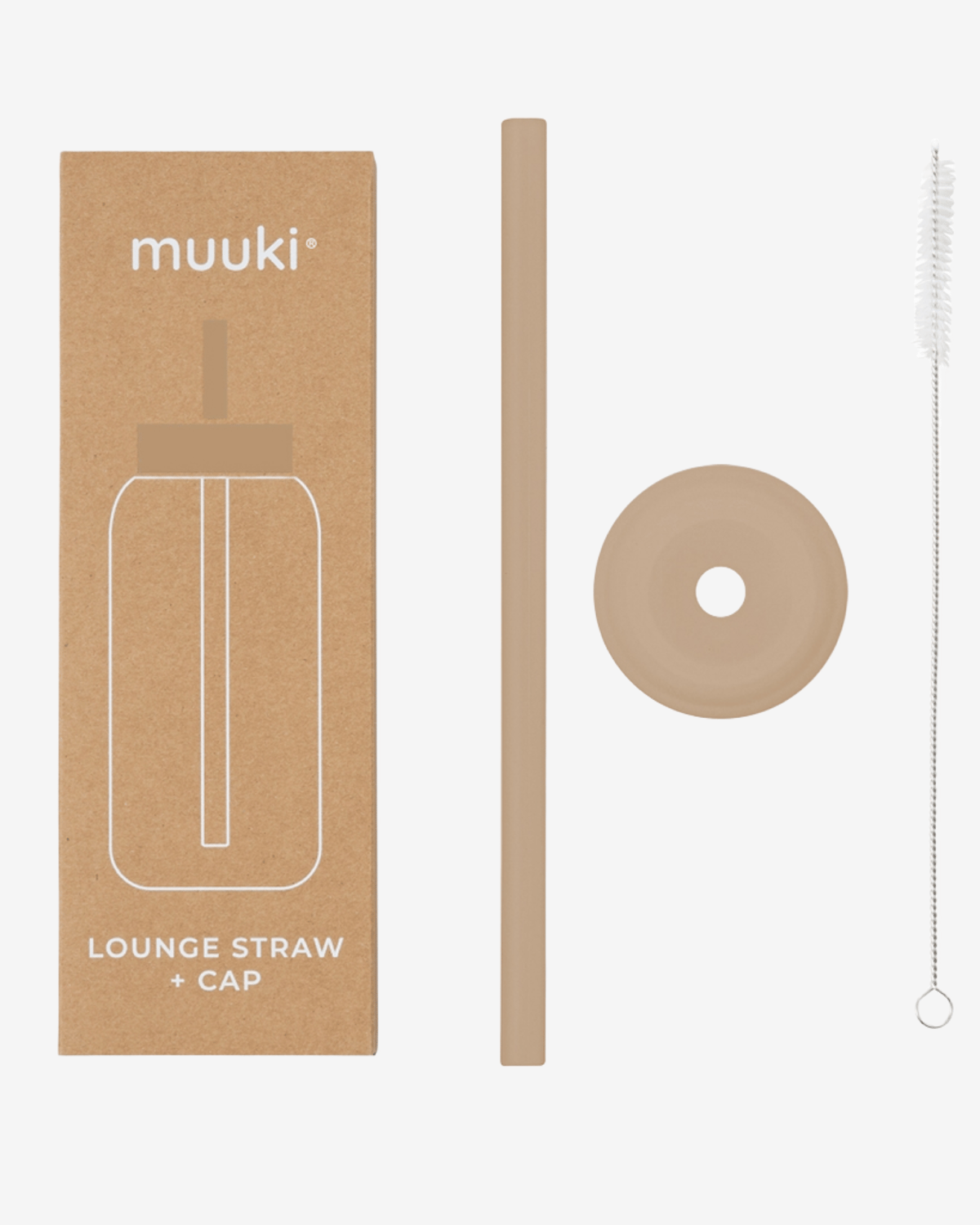 Flaskelokk m/ Sugerør til Muuki Daily Bottle – Lounge Straw + Cap