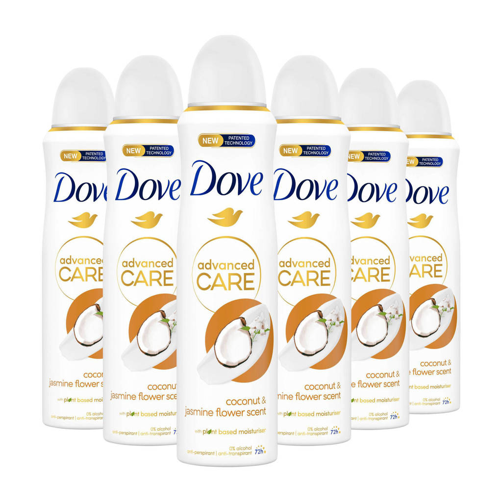 Coconut & Jasmine anti-transpirant deodorant spray - 6 x 150 ml