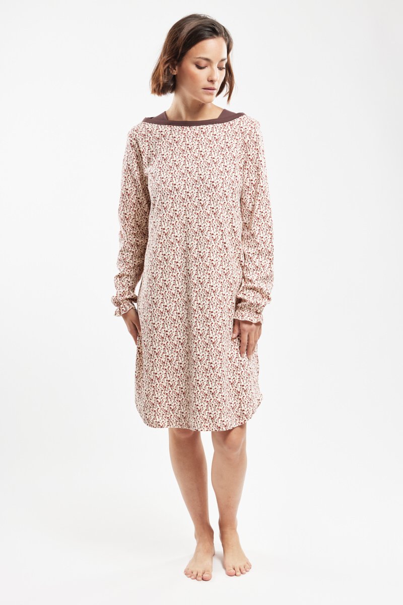 Chemise de nuit imprimée - coton