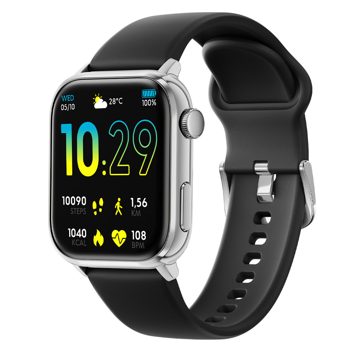 Montre ICE WATCH Ice smart homme bracelet silicone argent