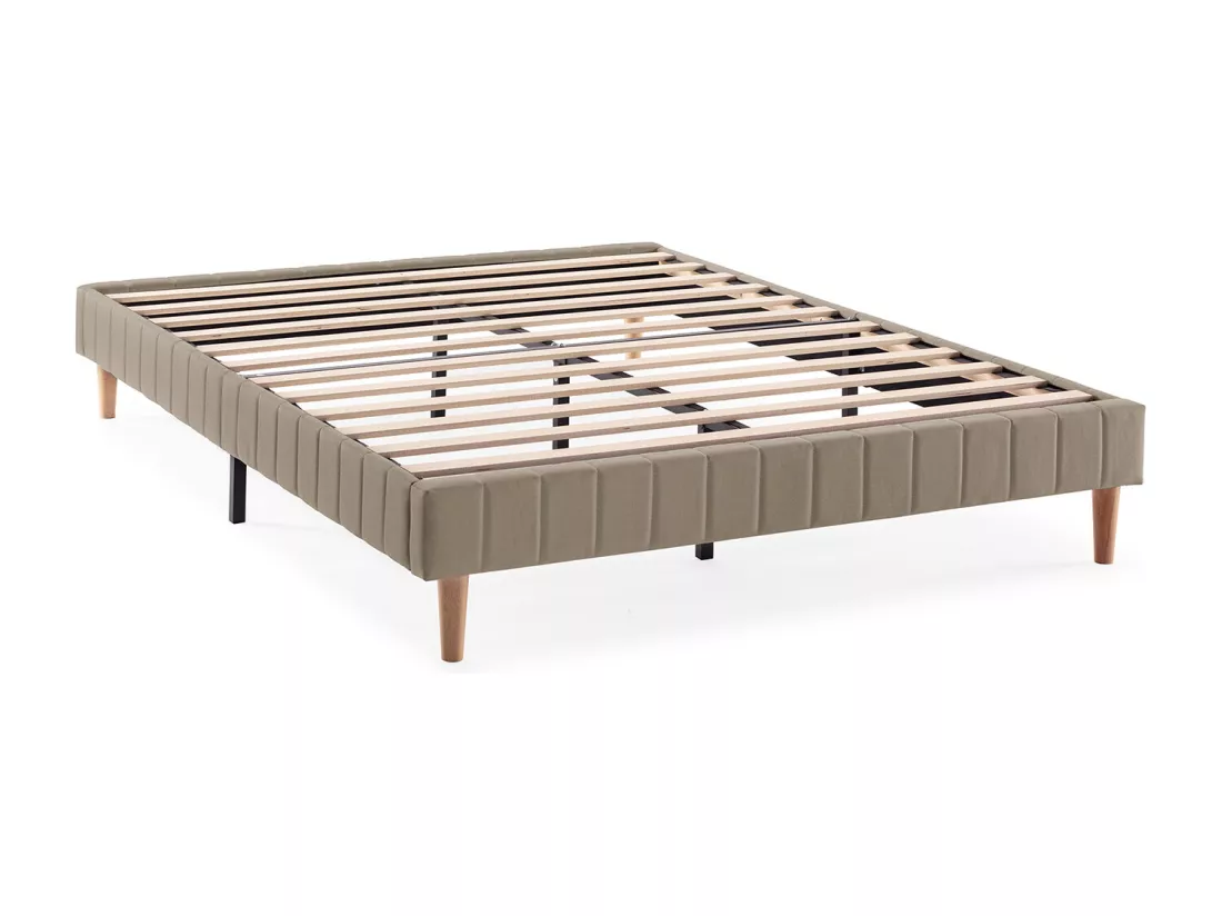 Base rembourrée Eris 140x190 cm Beige