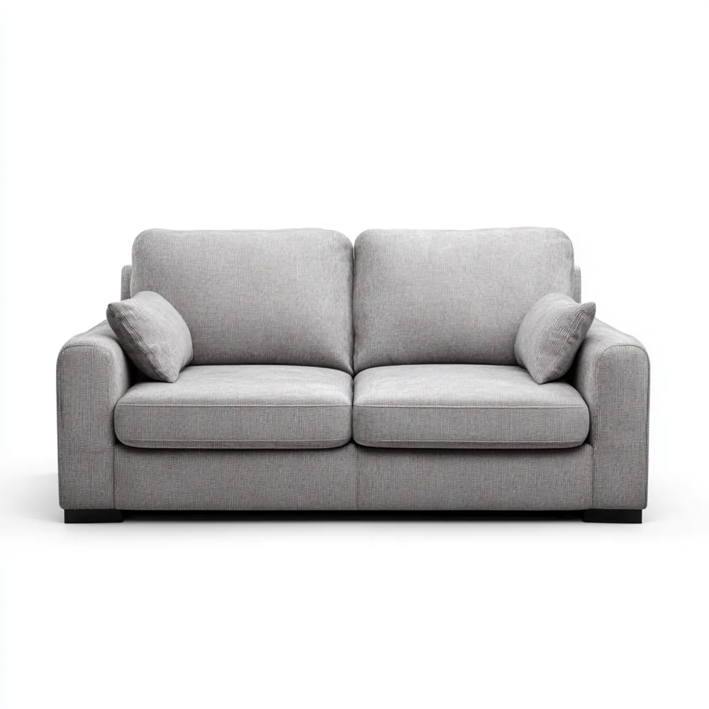 2-Sitzer-Sofa Stoff 150x90x85 cm – Hellgrau – Modernes Design
