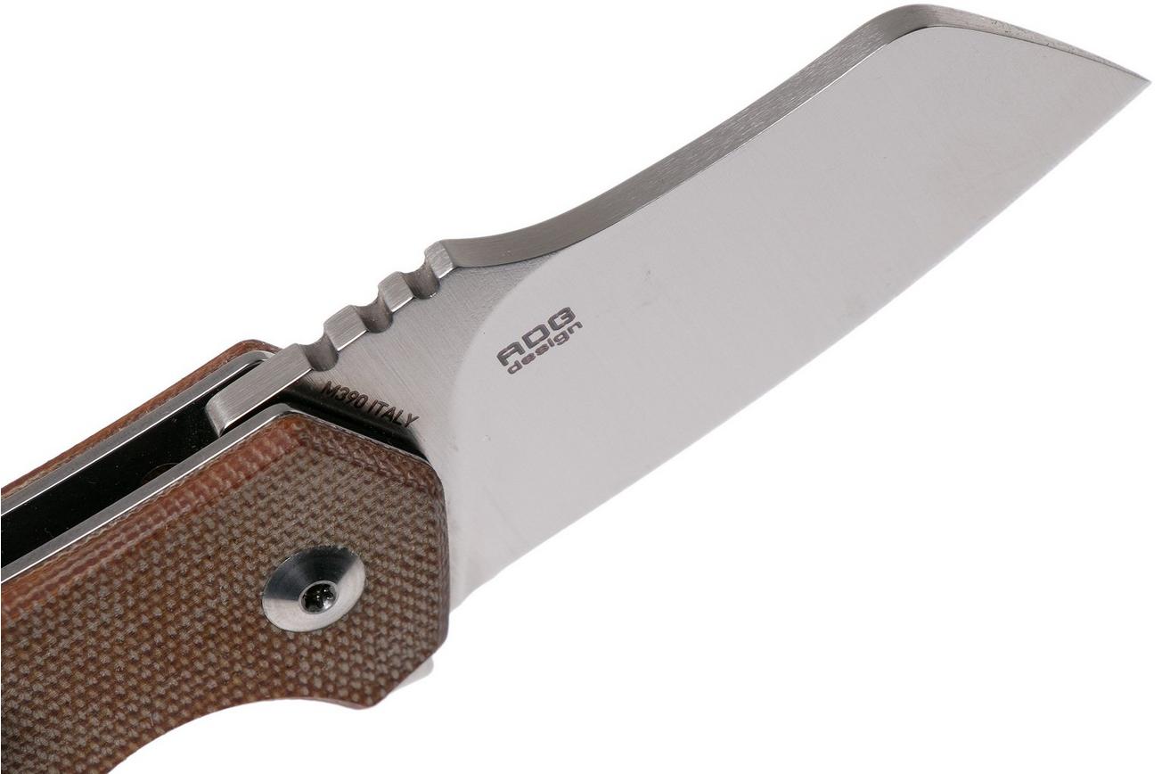 Fox Knives Italicus FX-540NA Natural Micarta zakmes, Antonio Di Gennaro design