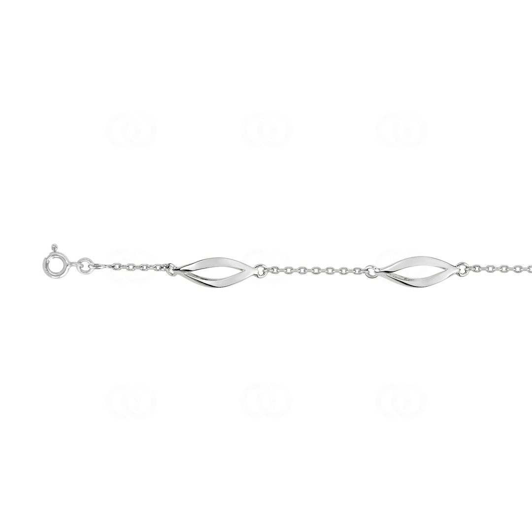 Armband 925 Silber rhodiniert Fantasie 19cm