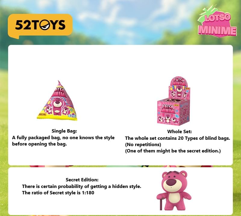 52TOYS - Lotso Characters - Lotso Minime Series Figure (21 Types) (Blinde Tas)