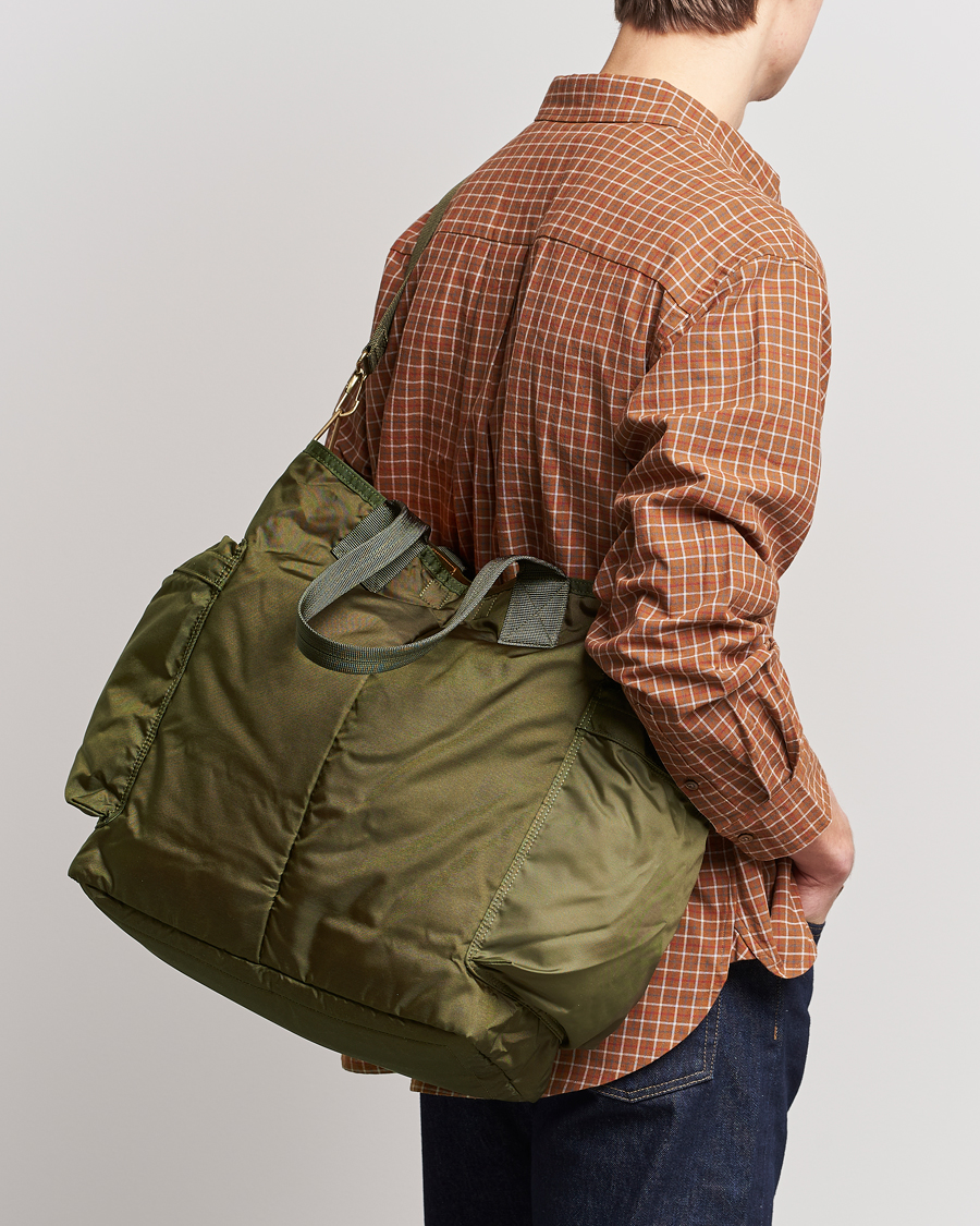 Porter-Yoshida & Co. Force 2Way Tote Bag Olive Drab