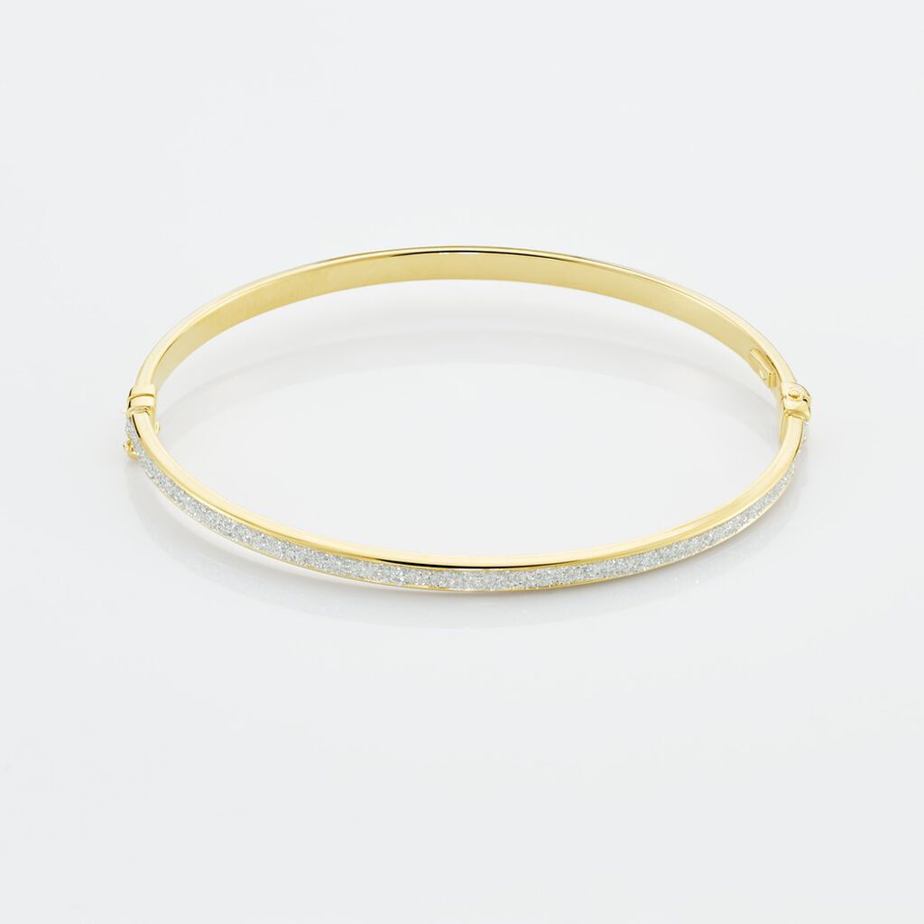Bracelet Jonc Karama Or Bicolore