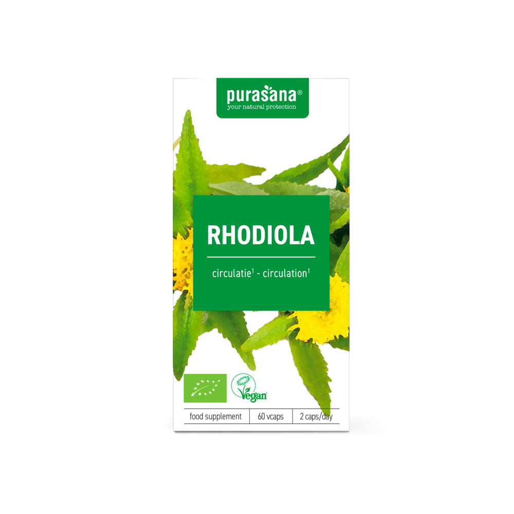 Purasana Rhodiola Rozenwortel Bio60 capsules