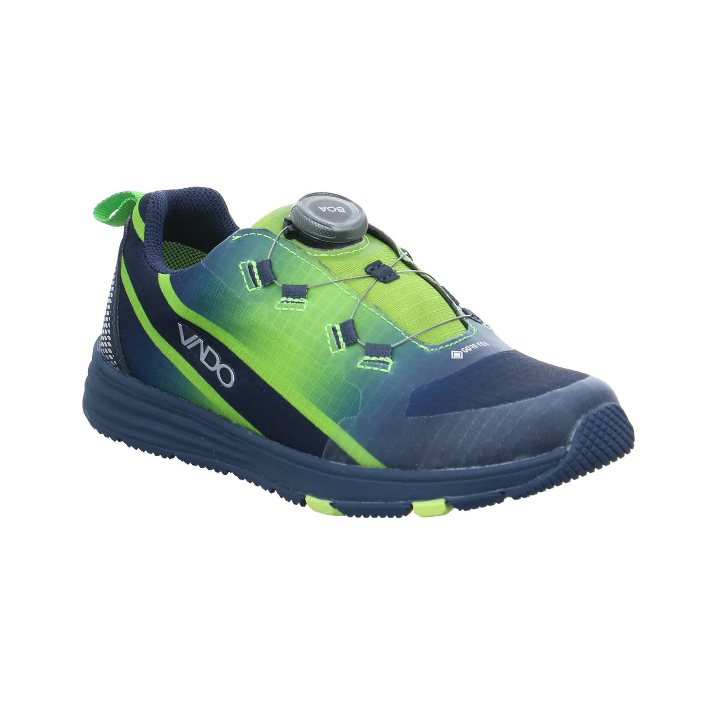 VADO Jungen-Halbschuh Binder Blau Textil  Sneaker Outdoor