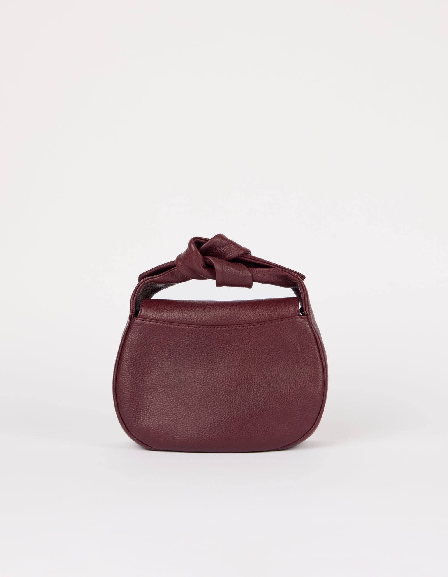 Coco Croissant - Dark Cherry Soft Grain Leather