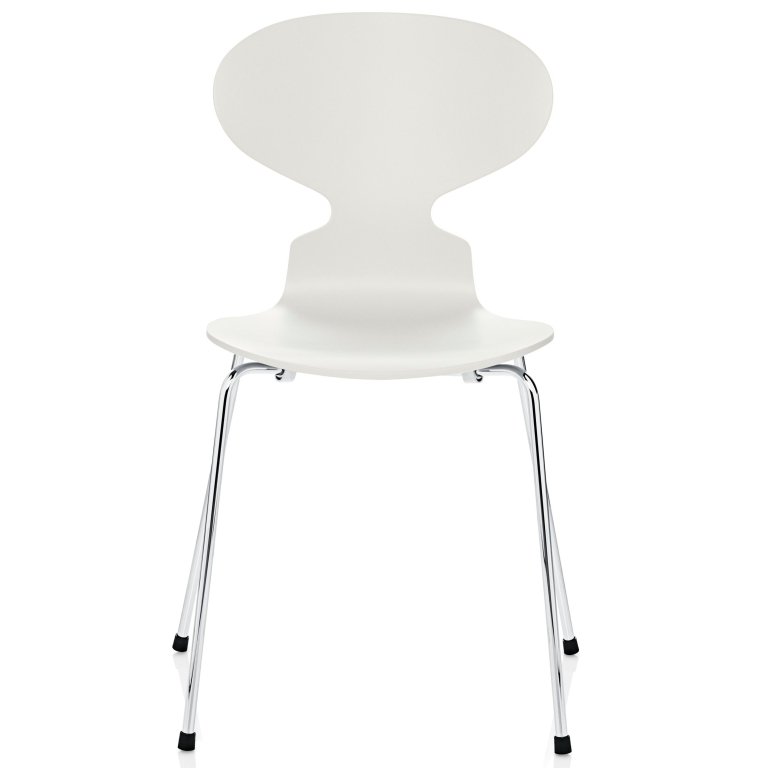 Fritz Hansen Ant eetkamerstoel chroom, gelakt eiken White