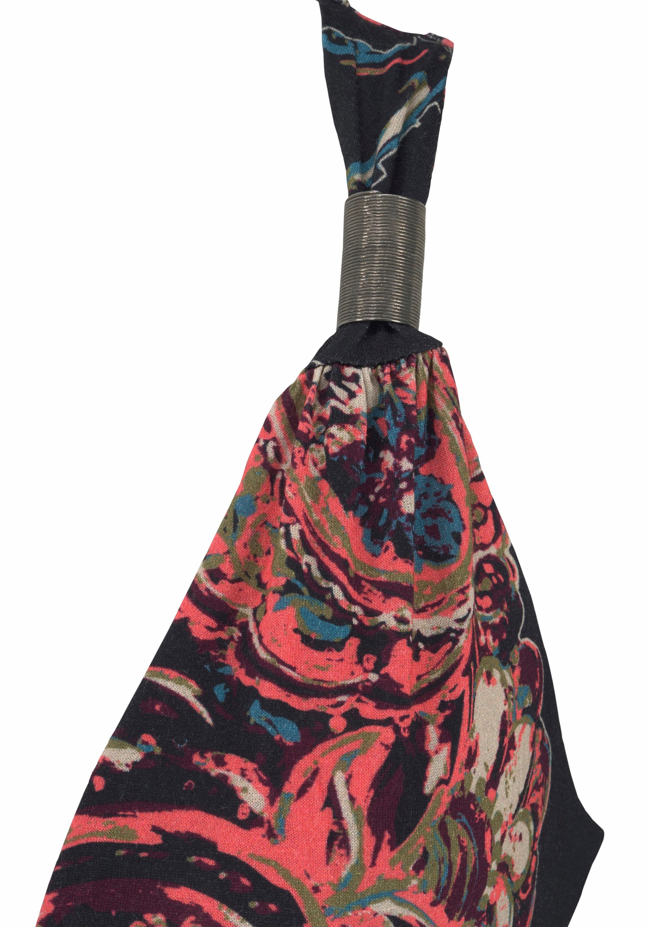 LASCANA Maxikleid mit Paisleydruck und verstellbarem Ausschnitt, Sommerkleid