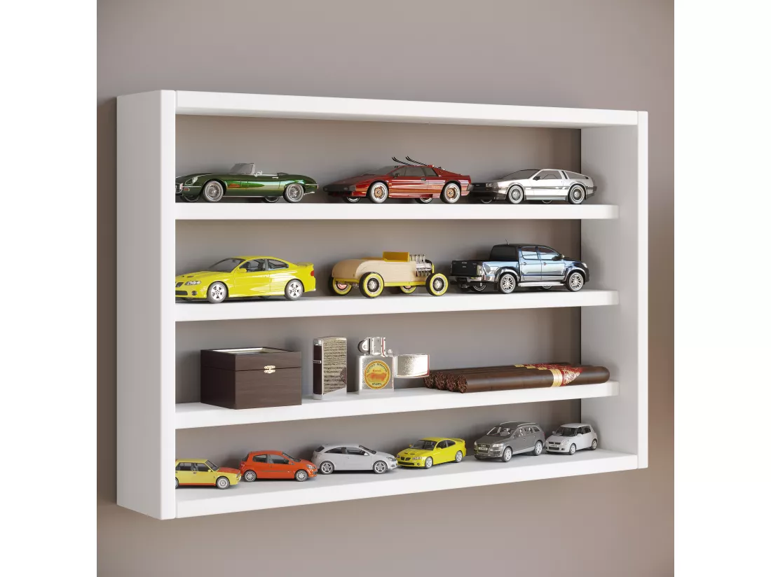 Étagère murale en bois Vitrine murale Étagère Osado M