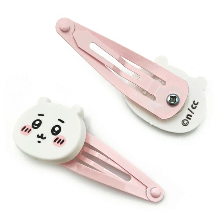 SHOBIDO - Chiikawa Mascotte Haarspeld - Chiikawa Roze (Set van 2)