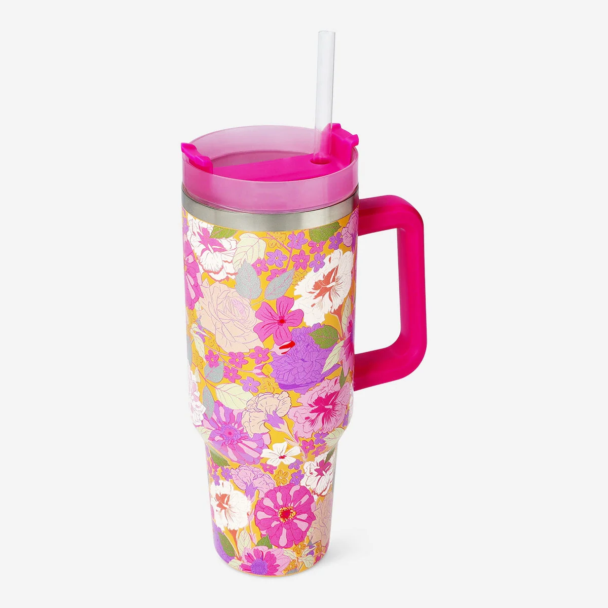 Drikkedunk med blomsterprint - 1,2 L