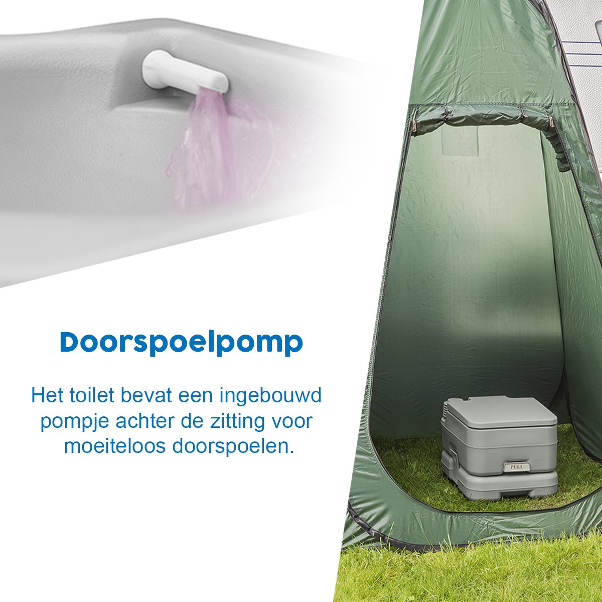 ProPlus draagbaar toilet - 29 cm