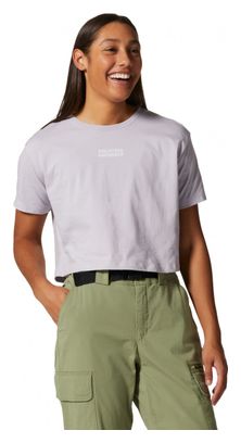 T-Shirt Mountain Hardwear MHW Logo Crop Violet Femme