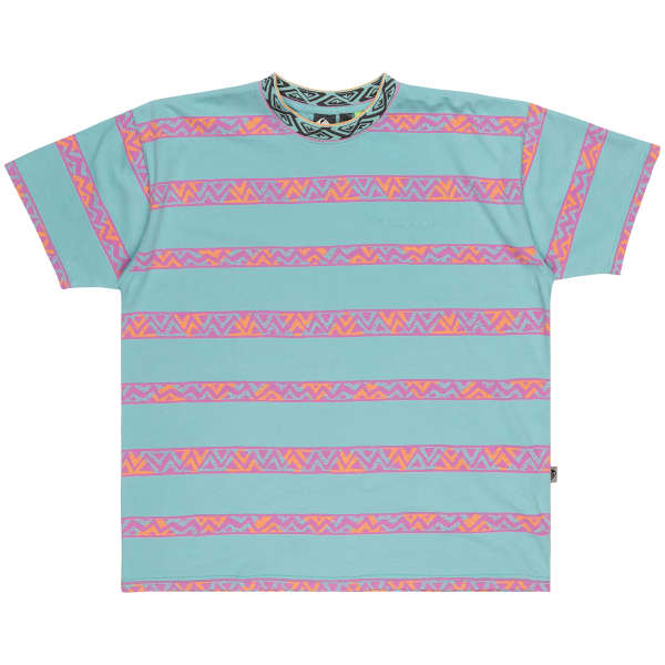 T-shirt QUIKSILVER TAKE US BACK JAQUARD TEE MARINE BLUE HERITAGE STRIPE 64