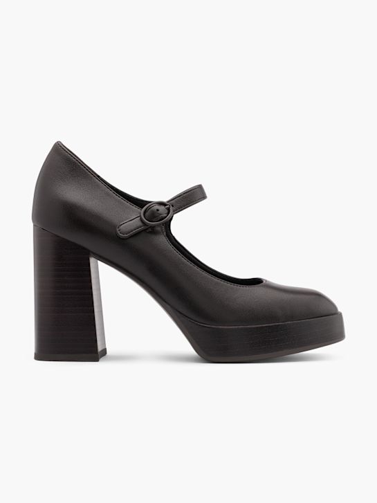 Catwalk Mary Jane Spangenpumps Braun