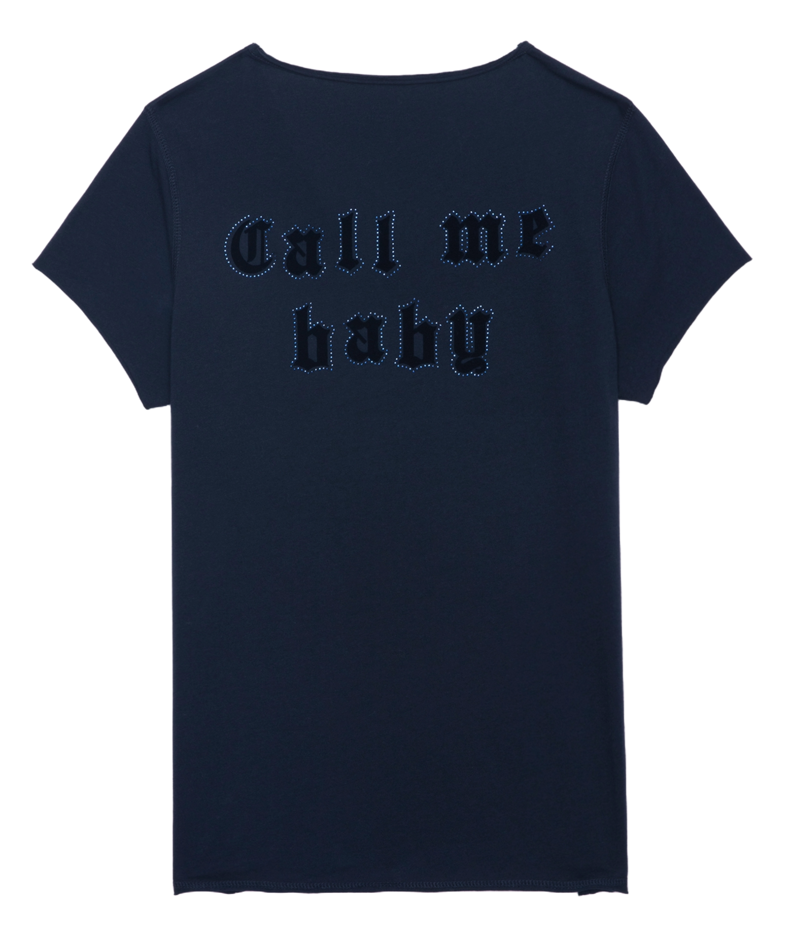 TUNI - Tee-shirt droit en coton | Bleu